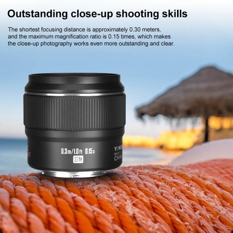 YONGNUO YN42.5mm F1.7M II M4/3 Mount Standard Fixed Focal Lens, YN42.5mm F1.7M II