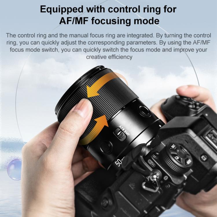 YONGNUO YN50mm F1.8Z DF DSM Full Frame Auto Focus Standard Prime Lens for Nikon Z-mount Mirrorless Cameras, YN50mm F1.8Z Full Frame
