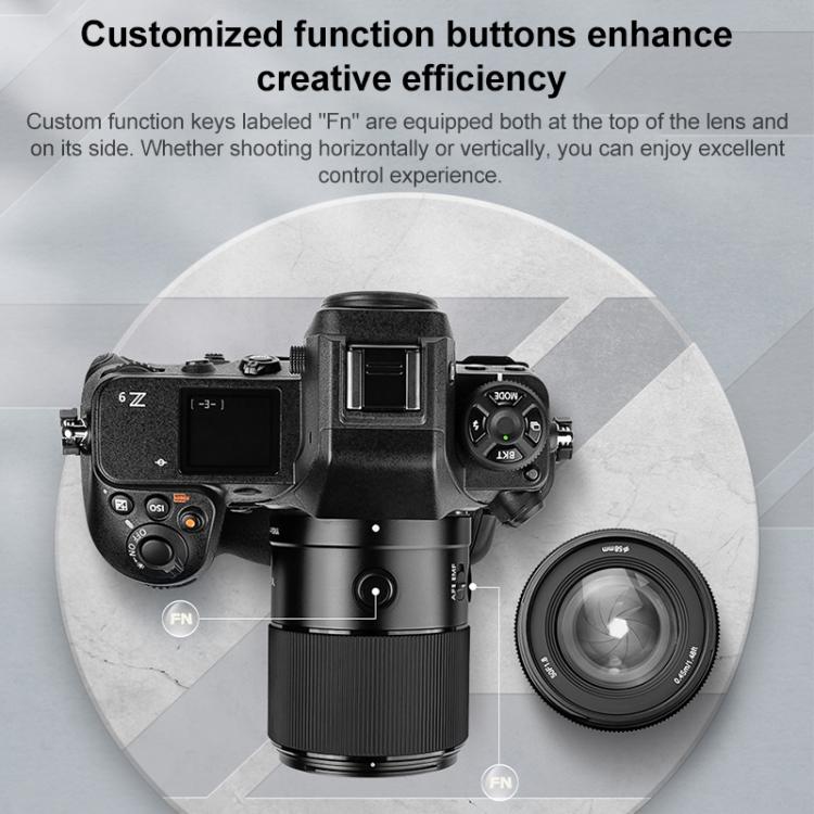 YONGNUO YN50mm F1.8Z DF DSM Full Frame Auto Focus Standard Prime Lens for Nikon Z-mount Mirrorless Cameras, YN50mm F1.8Z Full Frame