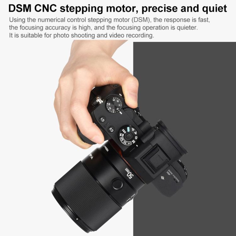 YONGNUO YN50mm F1.8S DF DSM Full Frame Auto Focus Standard Prime Lens for Sony E-mount Mirrorless Cameras, YN50mm F1.8S Full Frame