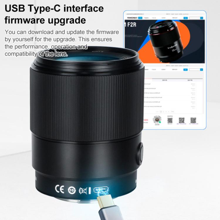 YONGNUO YN50mm F1.8S DF DSM Full Frame Auto Focus Standard Prime Lens for Sony E-mount Mirrorless Cameras, YN50mm F1.8S Full Frame