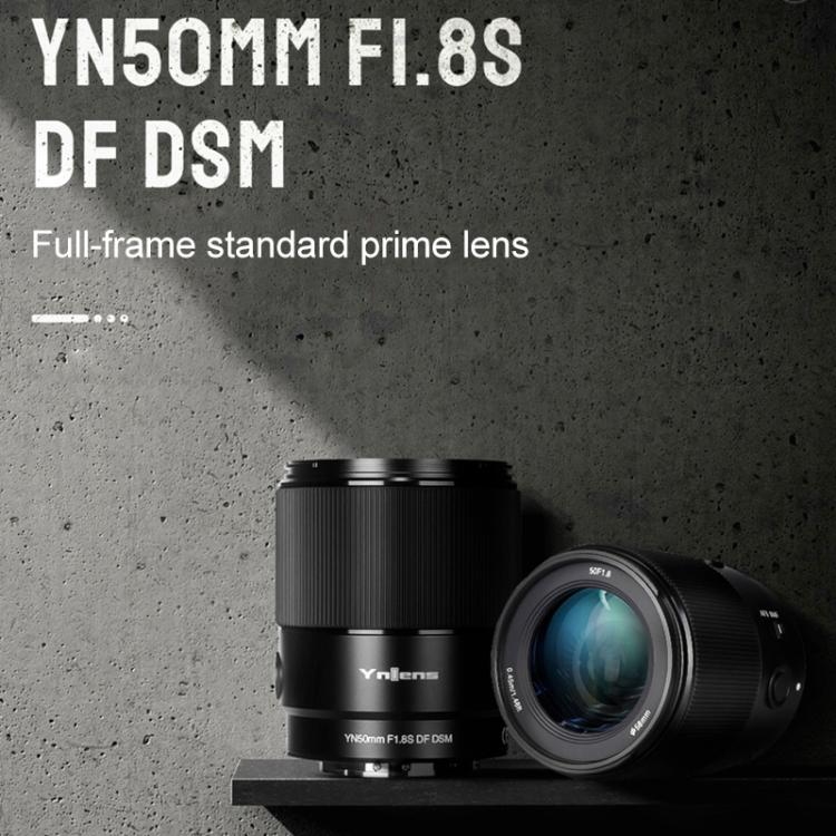 YONGNUO YN50mm F1.8S DF DSM Full Frame Auto Focus Standard Prime Lens for Sony E-mount Mirrorless Cameras, YN50mm F1.8S Full Frame