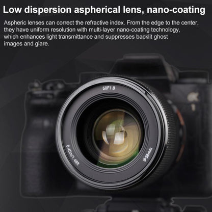 YONGNUO YN50mm F1.8S DF DSM Full Frame Auto Focus Standard Prime Lens for Sony E-mount Mirrorless Cameras, YN50mm F1.8S Full Frame