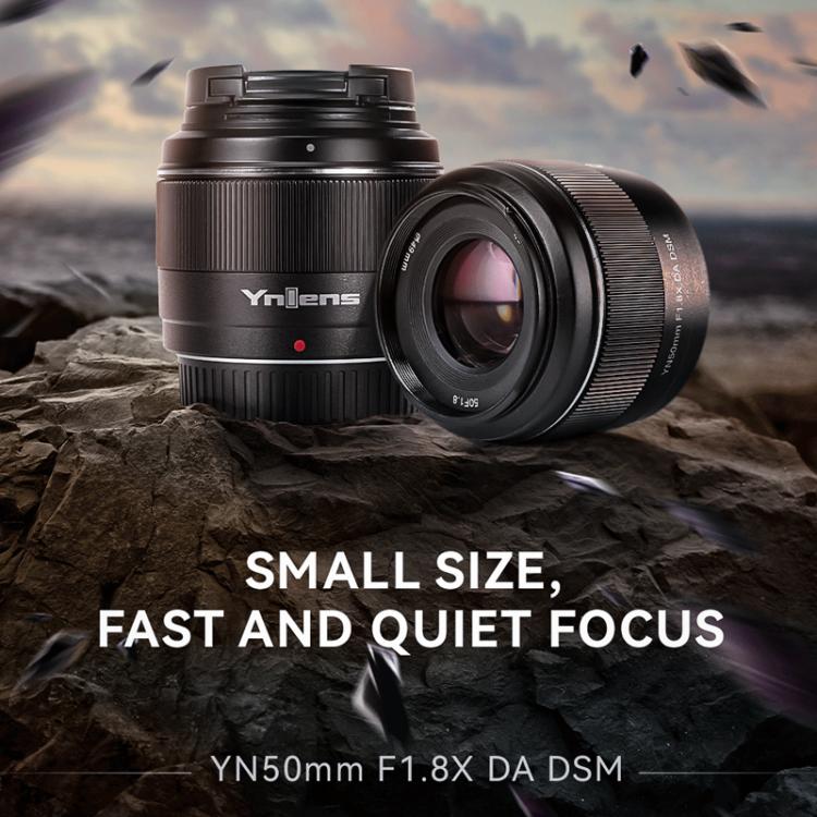 YONGNUO YN50mm F1.8X DA DSM APS-C Frame Standard Prime Lens for FUJIFILM X-mount Mirrorless Cameras, YN50mm F1.8X DA DSM