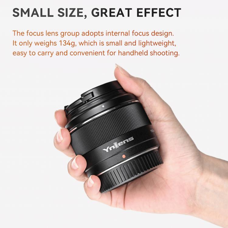 YONGNUO YN50mm F1.8X DA DSM APS-C Frame Standard Prime Lens for FUJIFILM X-mount Mirrorless Cameras, YN50mm F1.8X DA DSM