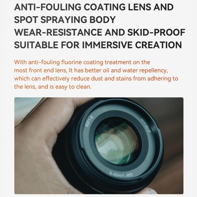 YONGNUO YN50mm F1.8X DA DSM APS-C Frame Standard Prime Lens for FUJIFILM X-mount Mirrorless Cameras, YN50mm F1.8X DA DSM