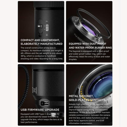 YONGNUO YN50mm F1.8X DA DSM Pro APS-C Frame Standard Prime Lens for FUJIFILM X-mount Mirrorless Cameras, YN50mm F1.8X DA DSM Pro