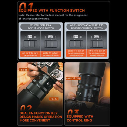 YONGNUO YN56mm F1.4Z DA DSM WL Pro APS-C Frame Lens with Remote Control for Nikon Z-mount, YN56mm F1.4Z DA DSM WL Pro