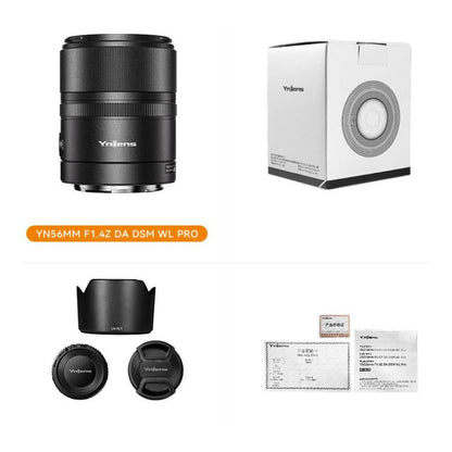 YONGNUO YN56mm F1.4Z DA DSM WL Pro APS-C Frame Lens with Remote Control for Nikon Z-mount, YN56mm F1.4Z DA DSM WL Pro