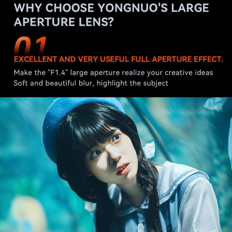 YONGNUO YN56mm F1.4Z DA DSM WL Pro APS-C Frame Lens with Remote Control for Nikon Z-mount, YN56mm F1.4Z DA DSM WL Pro