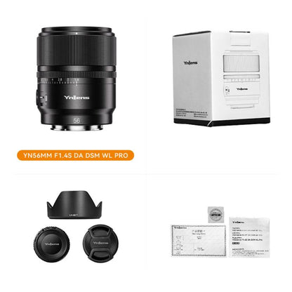 YONGNUO YN56mm F1.4S DA DSM WL Pro APS-C Frame Lens with Remote Control for Sony E-mount, YN56mm F1.4S DA DSM WL Pro