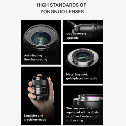 YONGNUO YN23mm F1.4S DA DSM WL Pro APS-C Frame Lens with Remote Control for Sony E-mount, YN23mm F1.4S DA DSM WL Pro