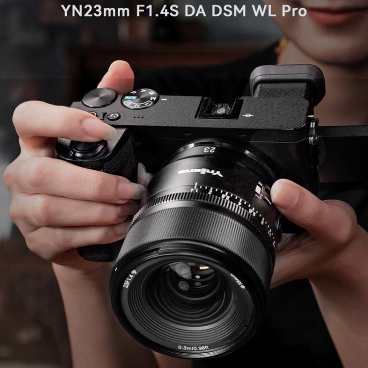 YONGNUO YN23mm F1.4S DA DSM WL Pro APS-C Frame Lens with Remote Control for Sony E-mount, YN23mm F1.4S DA DSM WL Pro