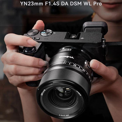 YONGNUO YN23mm F1.4S DA DSM WL Pro APS-C Frame Lens with Remote Control for Sony E-mount, YN23mm F1.4S DA DSM WL Pro