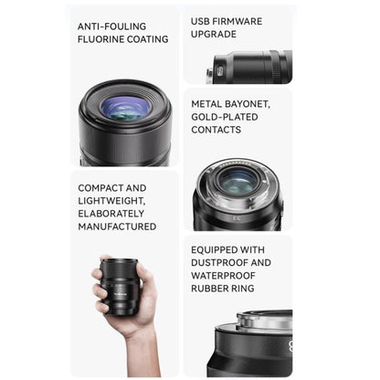 YONGNUO YN33mm F1.4S DA DSM WL Pro APS-C Frame Lens with Remote Control for Sony E-mount, YN33mm F1.4S DA DSM WL Pro