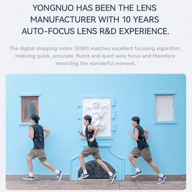 YONGNUO YN33mm F1.4S DA DSM WL Pro APS-C Frame Lens with Remote Control for Sony E-mount, YN33mm F1.4S DA DSM WL Pro