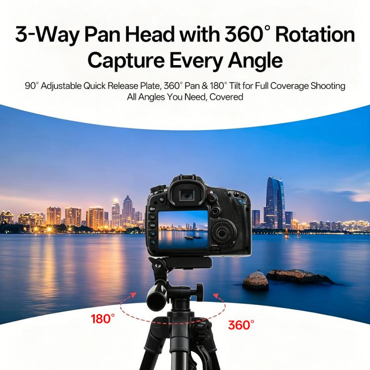 3366 1.4m Portable Phone Live Selfie Tripod DV SLR Camera Stand