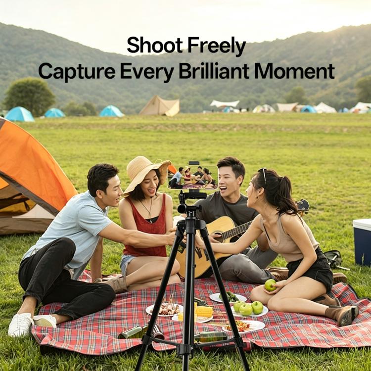 3366 1.4m Portable Phone Live Selfie Tripod DV SLR Camera Stand