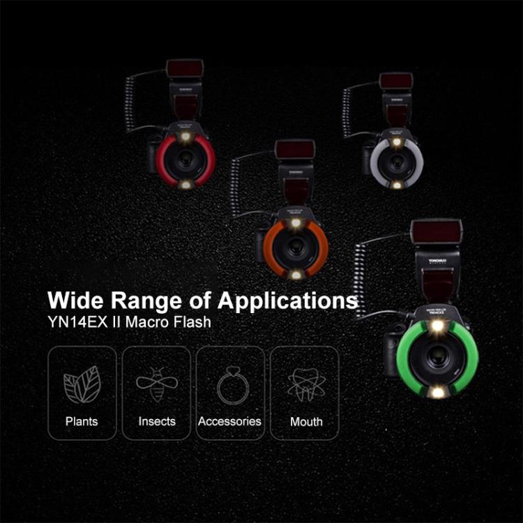 YONGNUO YN14EX II TTL HSS Macro Ringlight Flash for Dental Photography & Macro Shooting For Canon