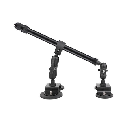 Dual-Leg Magnetic Base Fixed Mount Holder with Selfie Stick Kit for GoPro and Other Action Cameras, Holder with Selfie Stick Kit