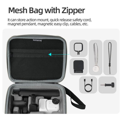 For Insta360 GO Ultra Sunnylife Full Kit Portable Protective Box Storage Bag, For Insta360 GO Ultra