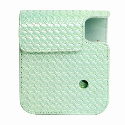 For FUJIFILM instax mini 12 Colorful Woven Leather Case Full Body Camera Bag + Photo Album with Strap