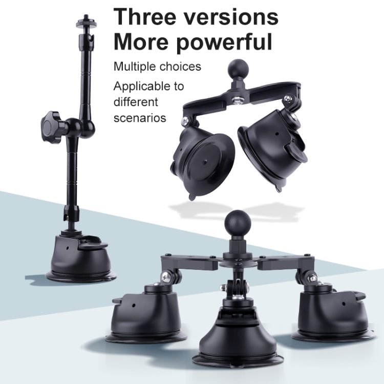 Tri-leg Suction Cup Connecting Rod Arm Phone Clamp Mount, Tri-leg Suction Cup Connecting Rod