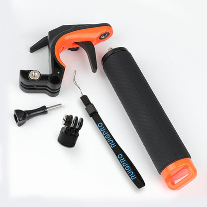 Shutter Trigger + Floating Hand Grip Diving Buoyancy Stick with Adjustable Anti-lost Strap & Screw & Wrench for GoPro HERO8 Black