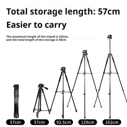 360 Universal Selfie Live Tripod Mount with Head & Phone Clamp, Selfie Live Tripod