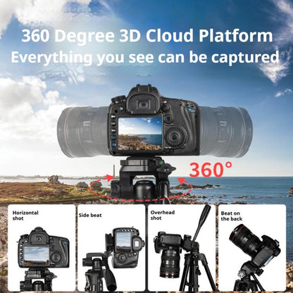 360 Universal Selfie Live Tripod Mount with Head & Phone Clamp, Selfie Live Tripod