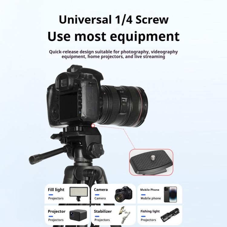 360 Universal Selfie Live Tripod Mount with Head & Phone Clamp, Selfie Live Tripod