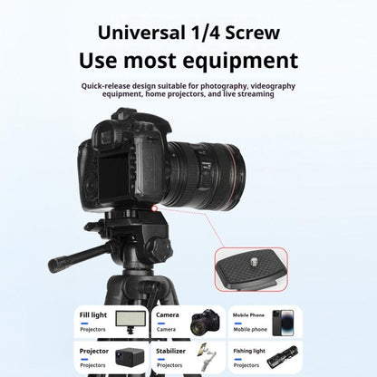 360 Universal Selfie Live Tripod Mount with Head & Phone Clamp, Selfie Live Tripod