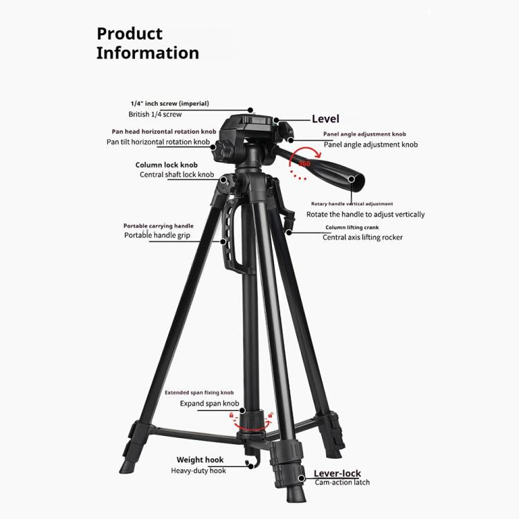 3520 Universal Selfie Live Tripod Mount with Head & Phone Clamp, 3520 Tripod