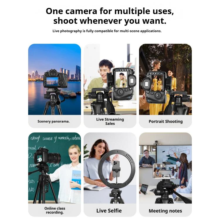 3520 Universal Selfie Live Tripod Mount with Head & Phone Clamp, 3520 Tripod