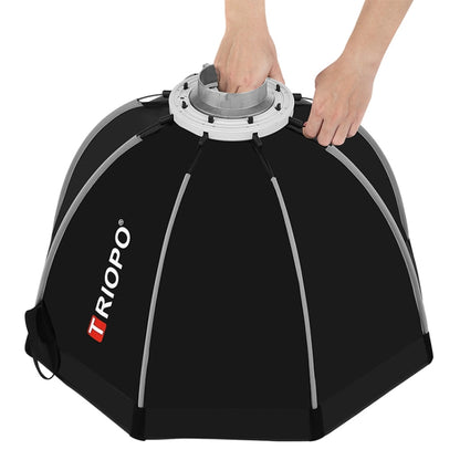 TRIOPO K90 90cm Speedlite Flash Octagon Parabolic Softbox Bowens Mount Diffuser for Speedlite, K90