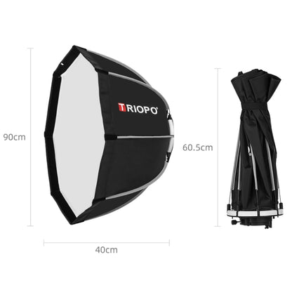 TRIOPO K90 90cm Speedlite Flash Octagon Parabolic Softbox Bowens Mount Diffuser for Speedlite, K90