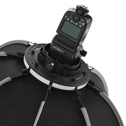 TRIOPO KS90 90cm Dome Speedlite Flash Octagon Parabolic Softbox Diffuser with Bracket Mount Handle for Speedlite, KS90