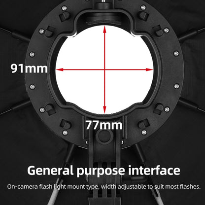 TRIOPO KX65 65cm Dome Speedlite Flash Octagon Parabolic Softbox Diffuser for Speedlite, KX65