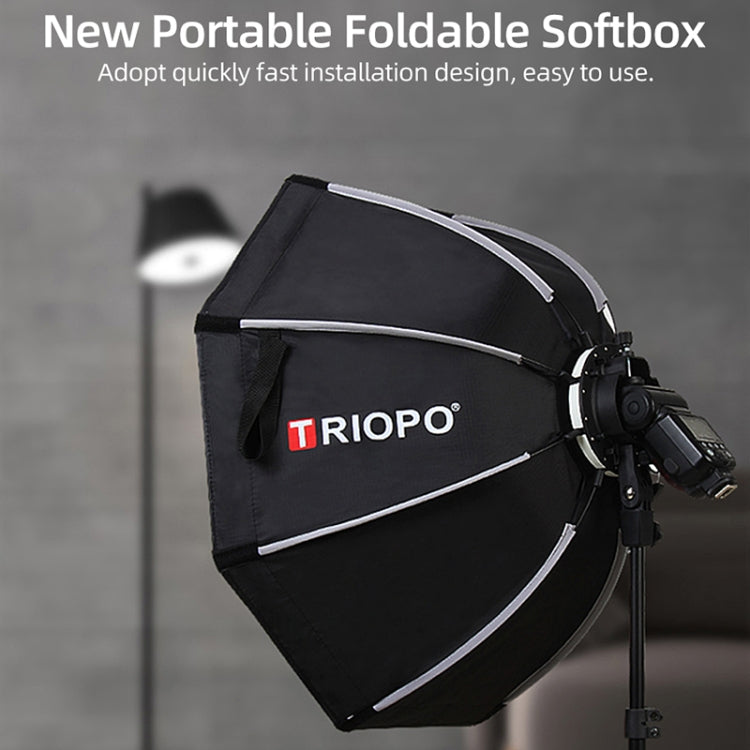 TRIOPO KX65 65cm Dome Speedlite Flash Octagon Parabolic Softbox Diffuser for Speedlite, KX65