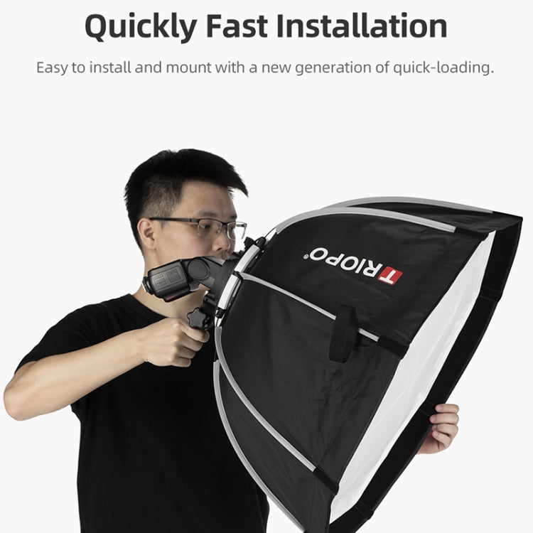 TRIOPO KX65 65cm Dome Speedlite Flash Octagon Parabolic Softbox Diffuser for Speedlite, KX65