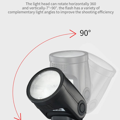 TRIOPO R1 76WS High-Speed 1/8000s TTL Flash Speedlite for Canon / Nikon DSLR Cameras, R1