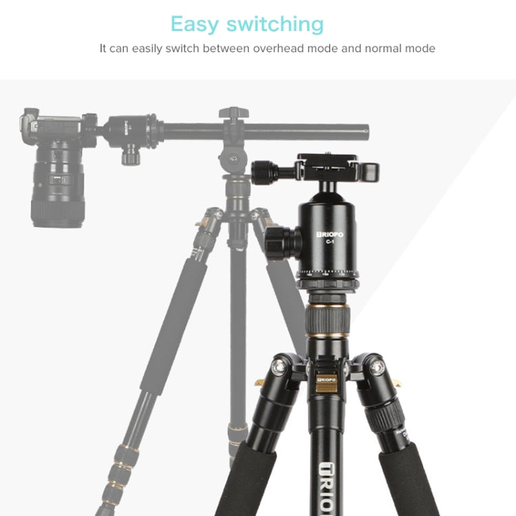 TRIOPO 652 Horizontal Arm Tripod Mount Quick Release Center Column Boom Bracket with Tripod Ball-Head, 652