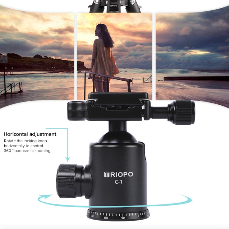TRIOPO 652 Horizontal Arm Tripod Mount Quick Release Center Column Boom Bracket with Tripod Ball-Head, 652