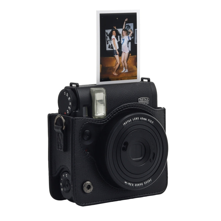 For Fujifilm Instax mini 99 Full Body Camera PU Leather Case Bag with Strap