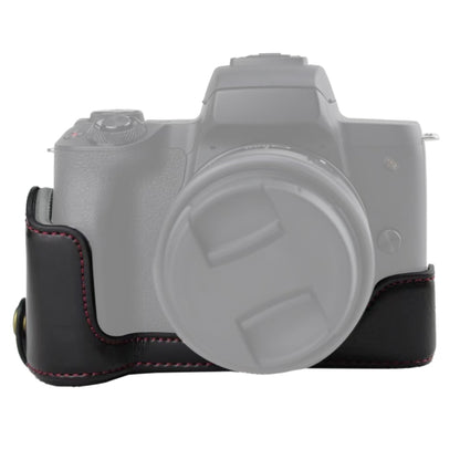 1/4 inch Thread PU Leather Camera Half Case Base for Canon EOS M50 / M50 Mark II, For Canon EOS M50