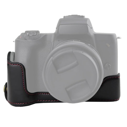 1/4 inch Thread PU Leather Camera Half Case Base for Canon EOS M50 / M50 Mark II, For Canon EOS M50