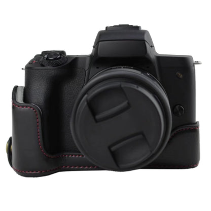 1/4 inch Thread PU Leather Camera Half Case Base for Canon EOS M50 / M50 Mark II, For Canon EOS M50
