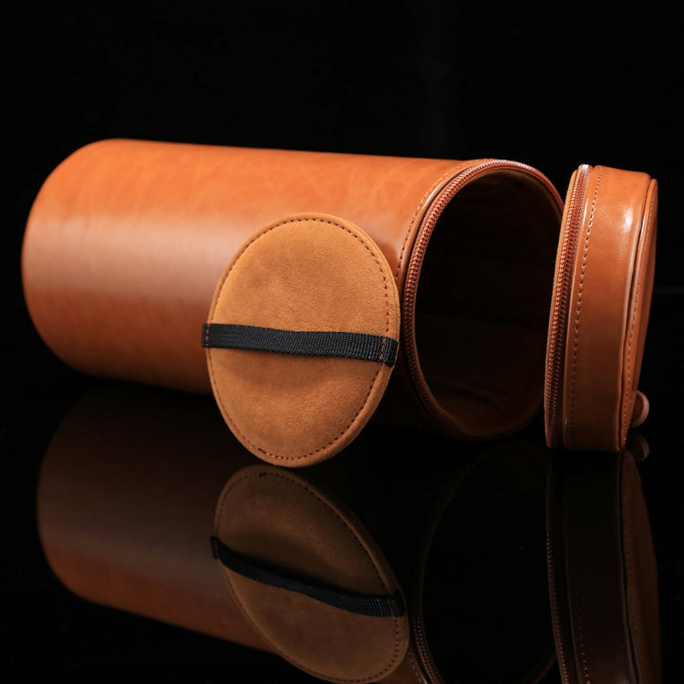 Extra Large Lens Case Zippered PU Leather Pouch Box for DSLR Camera Lens, Size: 24.5*10.5*10.5cm, 24.5 x 10.5cm (Brown), 24.5 x 10.5cm (Coffee), 24.5 x 10.5cm (Black)