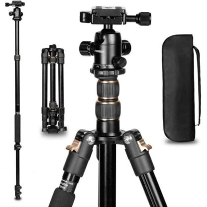 TRIOPO K2508S+B1S Adjustable Portable  Aluminum Alloy Tripod with Ball Head for SLR Camera, K2508S+B1S (Black), K2508S+B1S (Gold), K2508S+B1S (Red)
