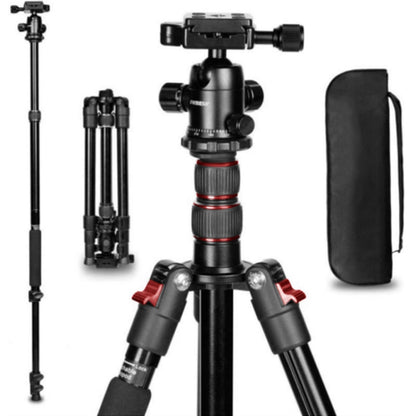 TRIOPO K2508S+B1S Adjustable Portable  Aluminum Alloy Tripod with Ball Head for SLR Camera, K2508S+B1S (Black), K2508S+B1S (Gold), K2508S+B1S (Red)